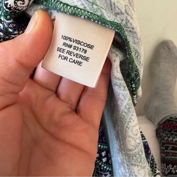 Philosophy Size 12 Green Dress with Floral Pattern - Picture 10 of 11